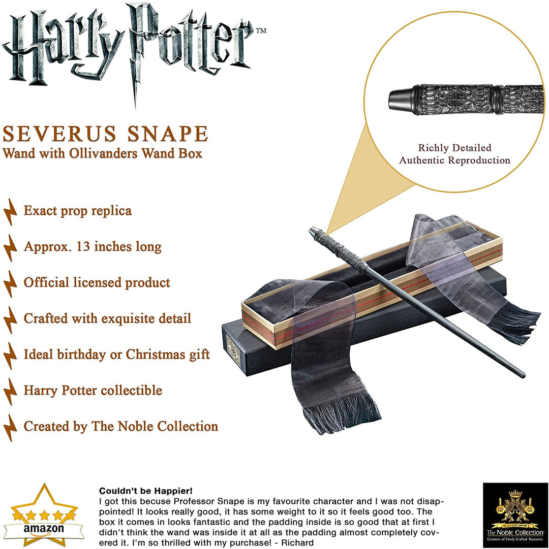 La Noble Collection Harry Potter Professeur Rogue Baguette dans Ollivanders Box