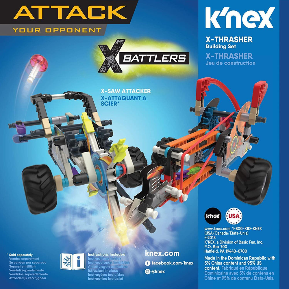 K'nex 17064 Battlers X-Saw Attacker Building Set 101 Pieces Age 7 to 12 Years - Yachew