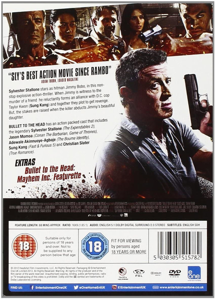 Bullet to the Head [2017] - Action [DVD]