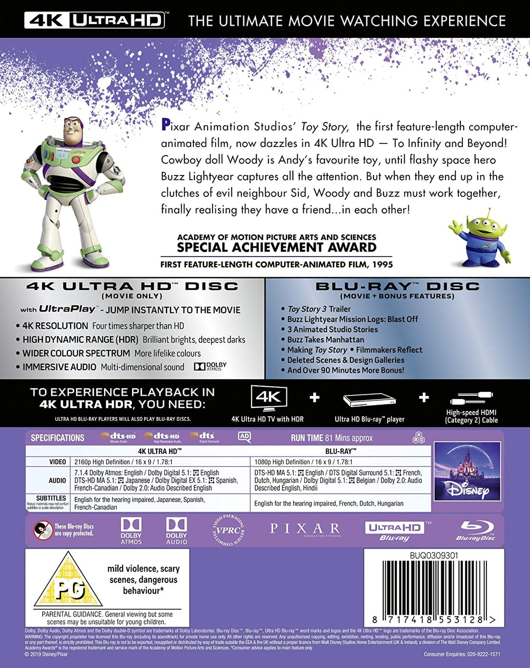 Disney & Pixar's Toy Story - Animation [Blu-ray]