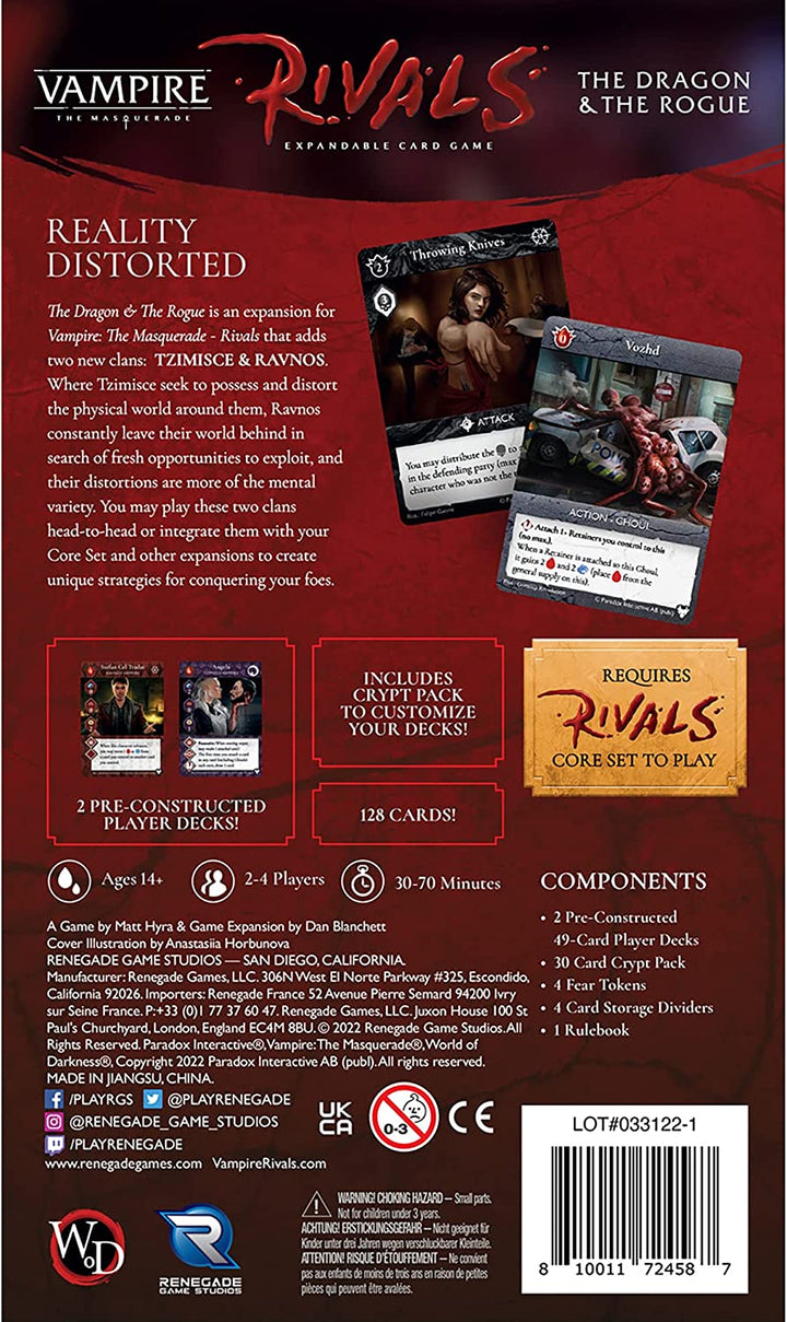 Vampire: The Masquerade Rivals - The Dragon and the Rogue Expansion