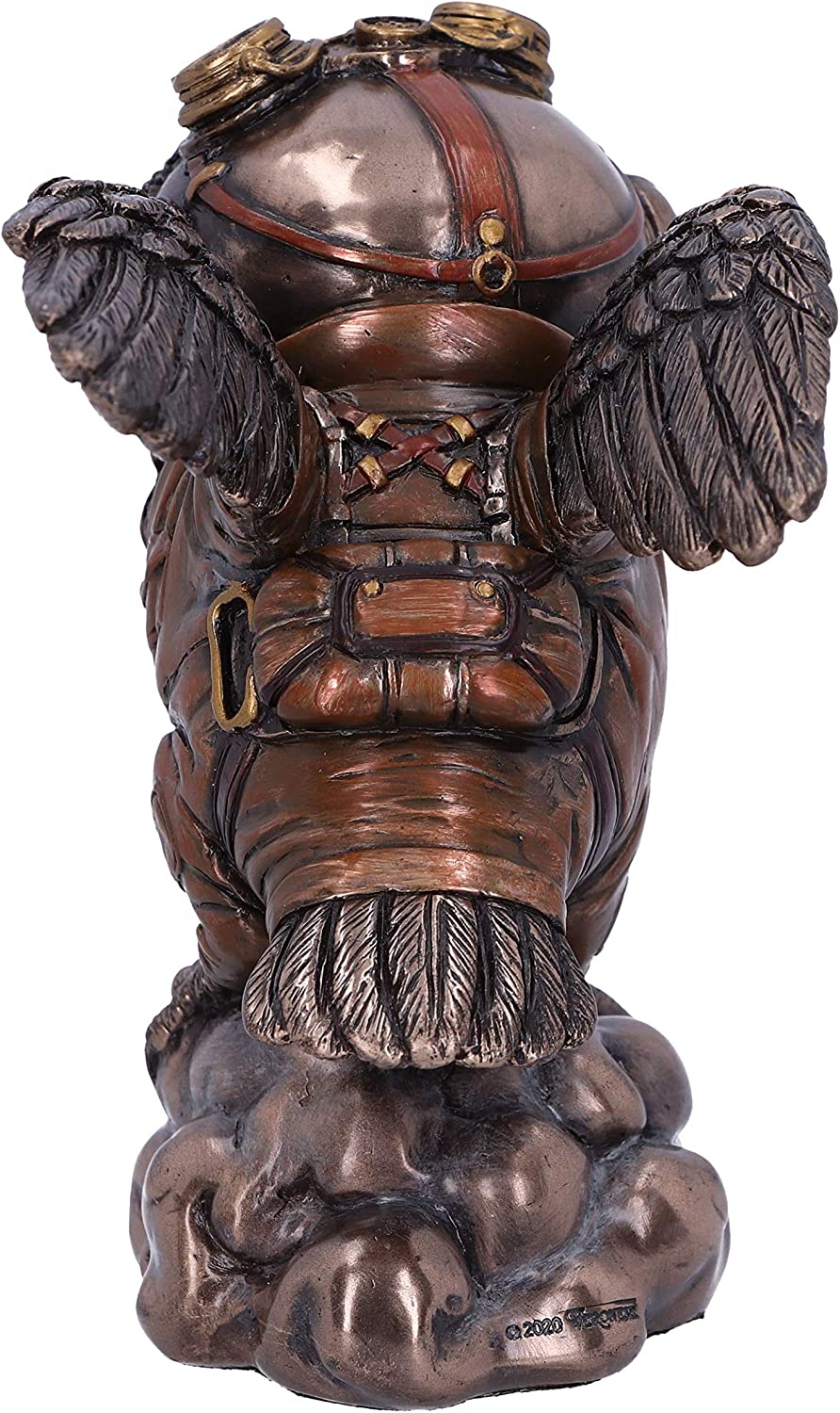 Nemesis Now Learning to Fly Steampunk Owl Figurine, Bronze, 10.5cm