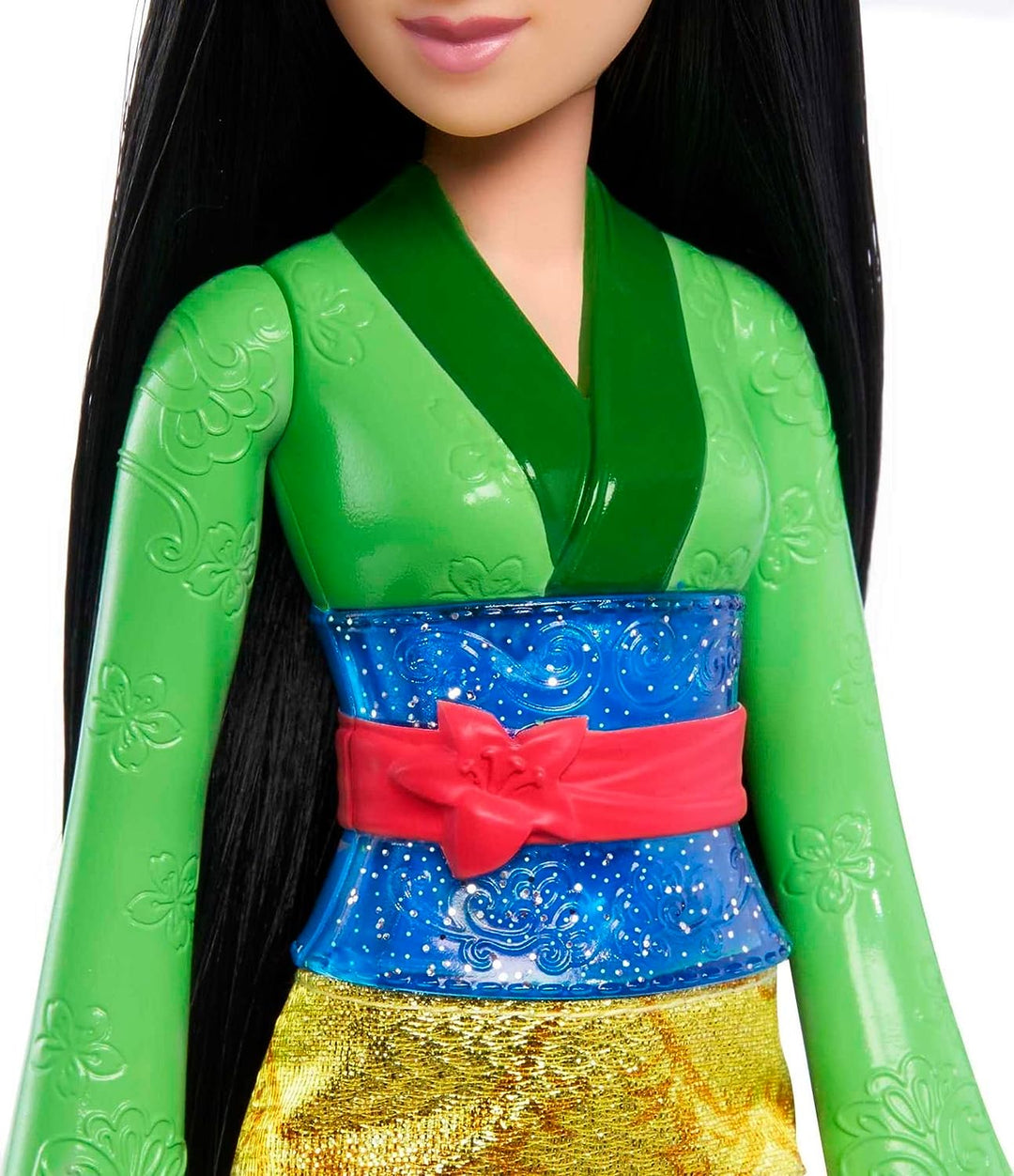 Disney Princess Toys, Mulan Posable Fashion Doll with Sparkling Clothing and Accessories