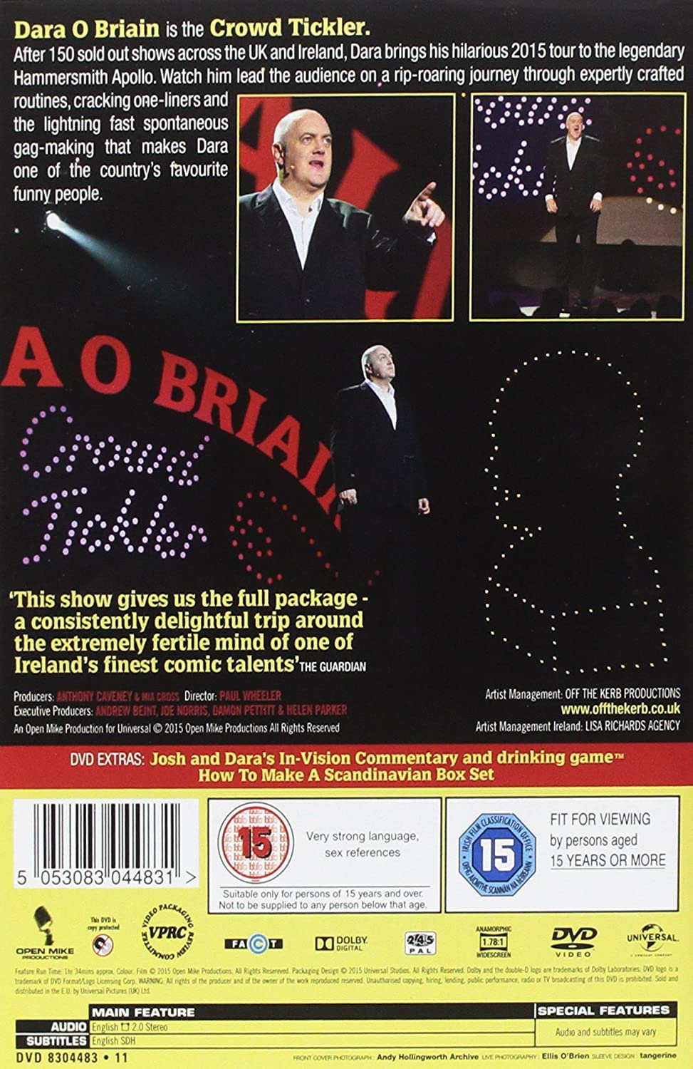 Dara O Briain - Crowd Tickler [2015] - Comedy [DVD]