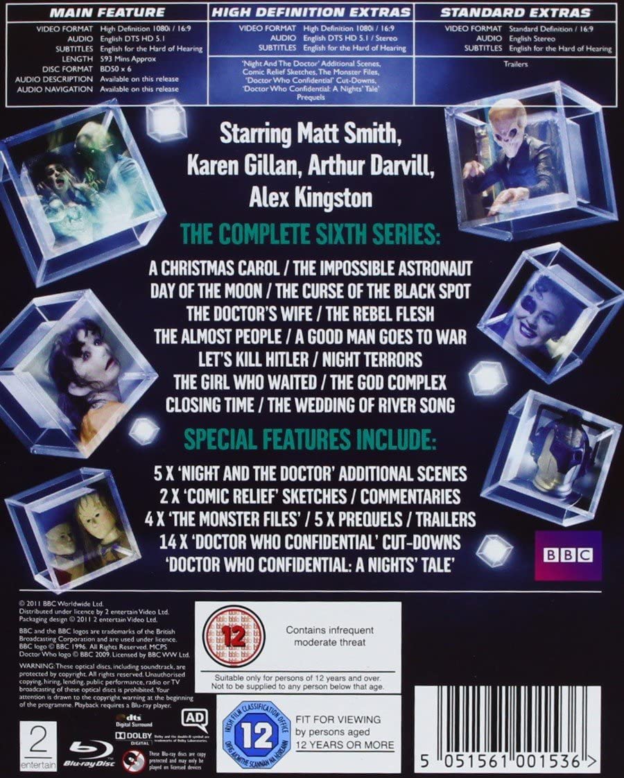 Doctor Who - The Complete Series 6 [Region Free] - Sci-fi [Blu-Ray]