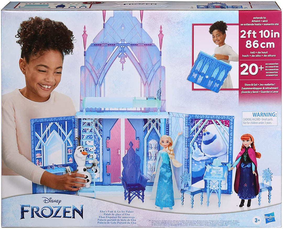 Disney La Reine des Neiges 2 Elsa&#39;s Fold and Go Ice Palace, château de jeu, jouet pour enfants à partir de 3 ans