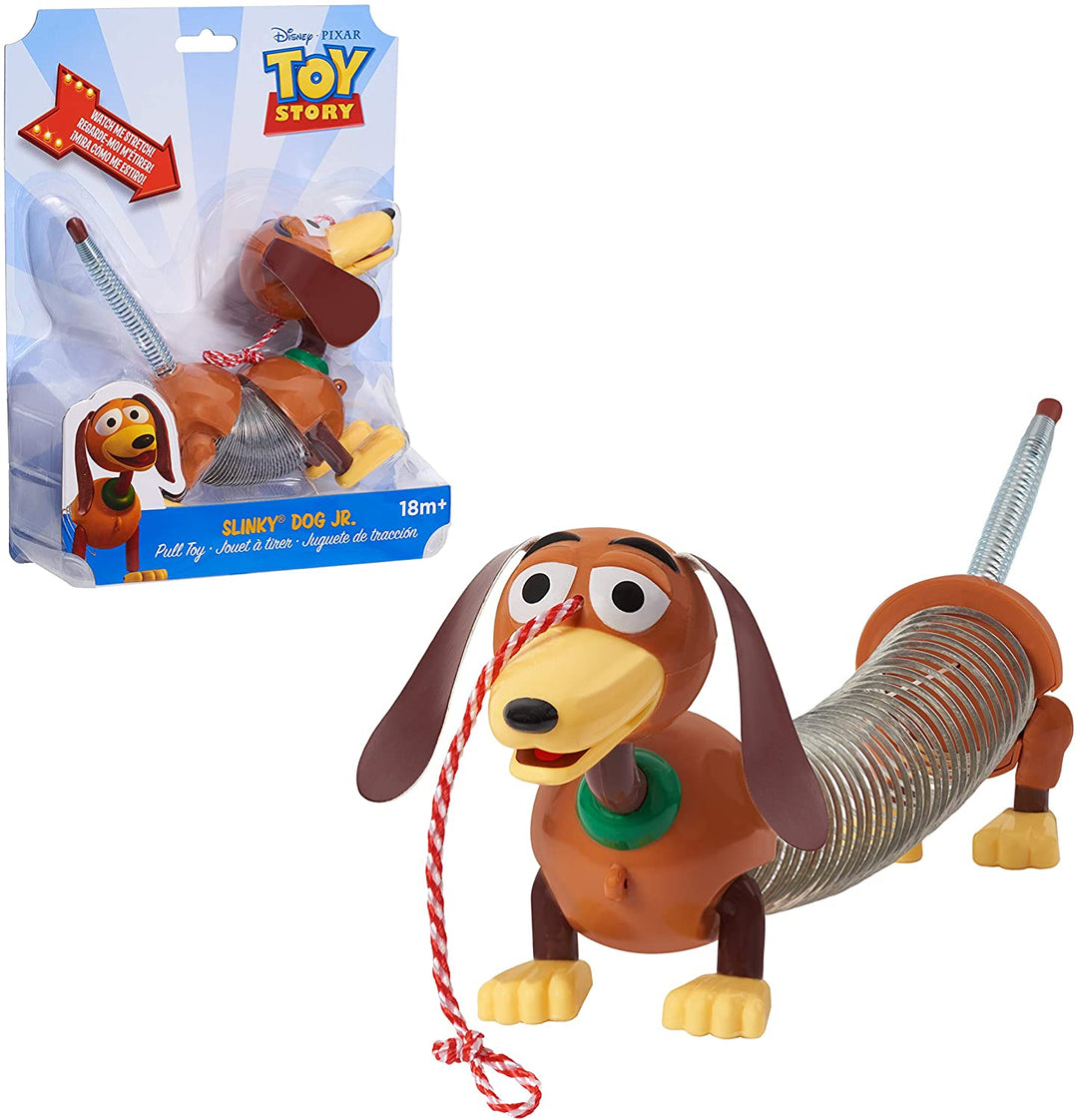 Toy Story 4 03240 Disney and Pixar Story Slinky Dog Jr Pull Toy, Multi-Color