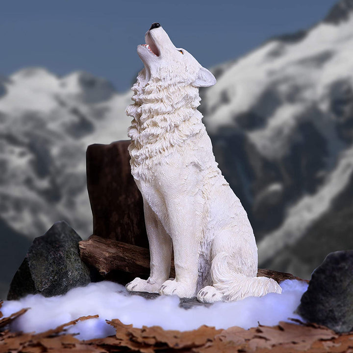 Nemesis Now Storms Cry Howling White Wolf Figure 41.5cm