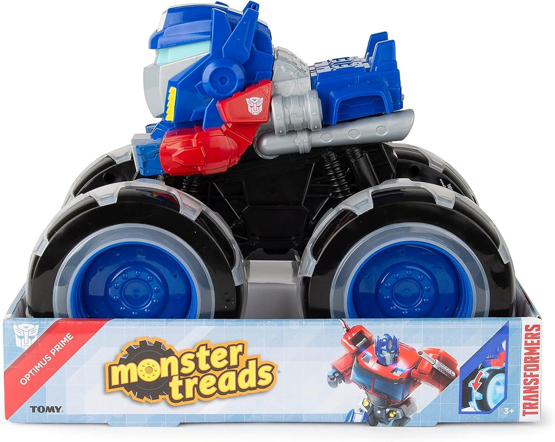 John Deere Kids TOMY Transformers Optimus Prime Monster Treads Lightning Wheels Toy