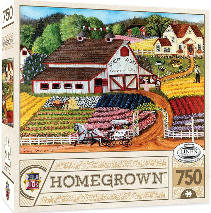 MasterPieces 31801 Homegrown Fresh Flowers Puzzle, Multicolored, 18"x24"