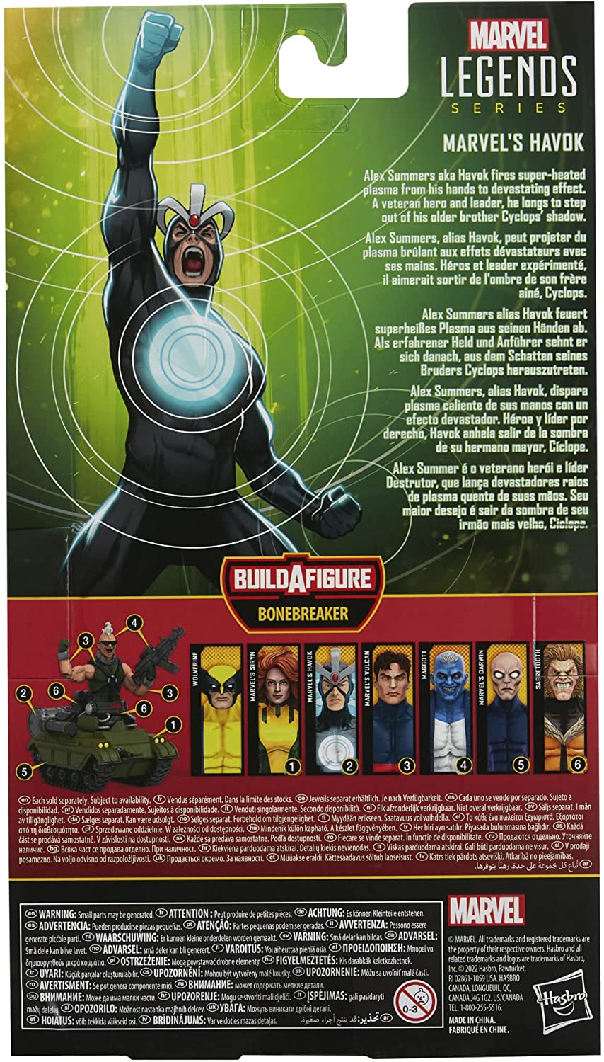 Marvel Legends Series X-Men Havok Action Figure - 15-cm Collectible with Plasma FX Accessories