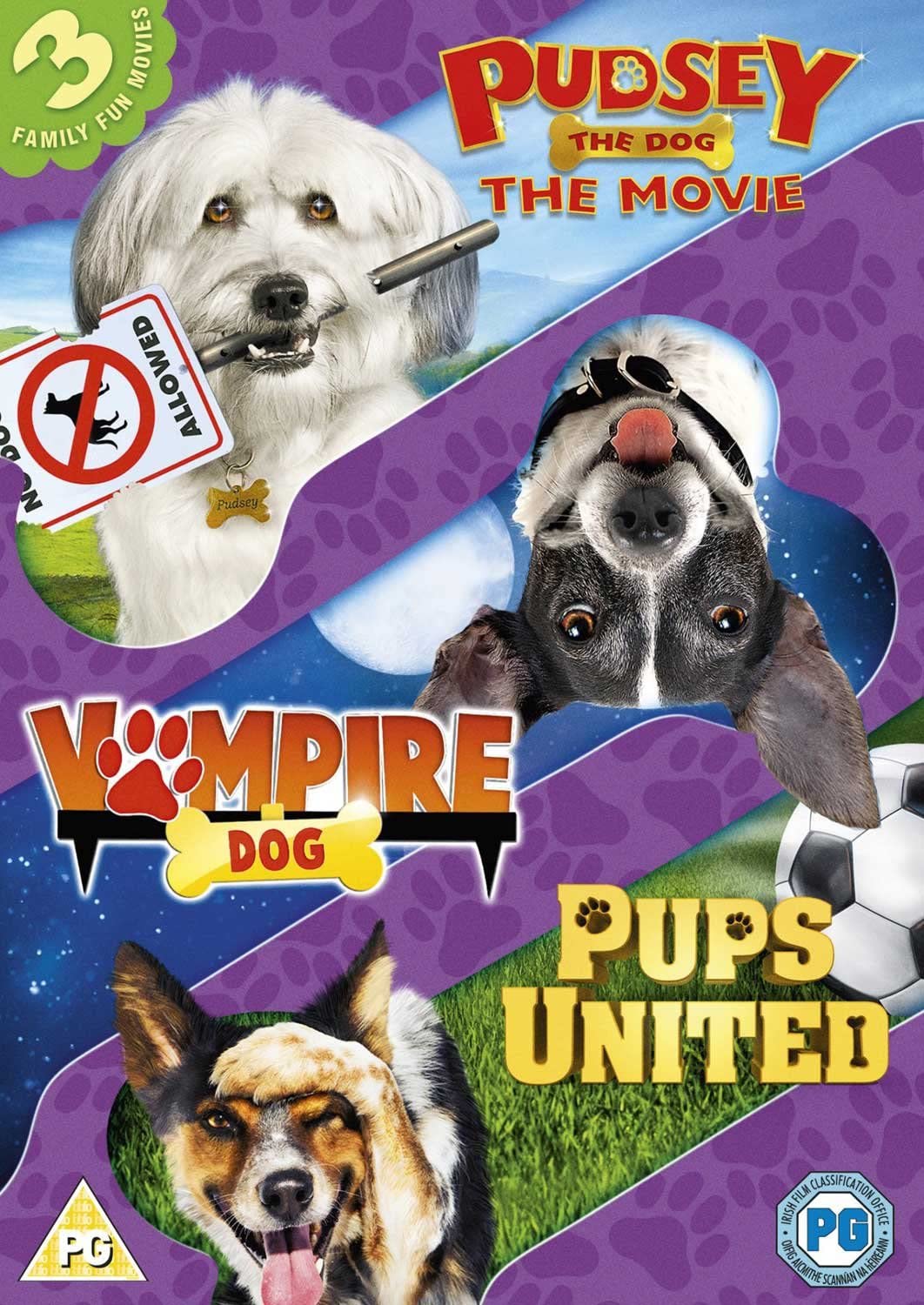 Dogs Triple (Pups United/Vampire Dog/Pudsey The Dog Movie) - Comedy [DVD]