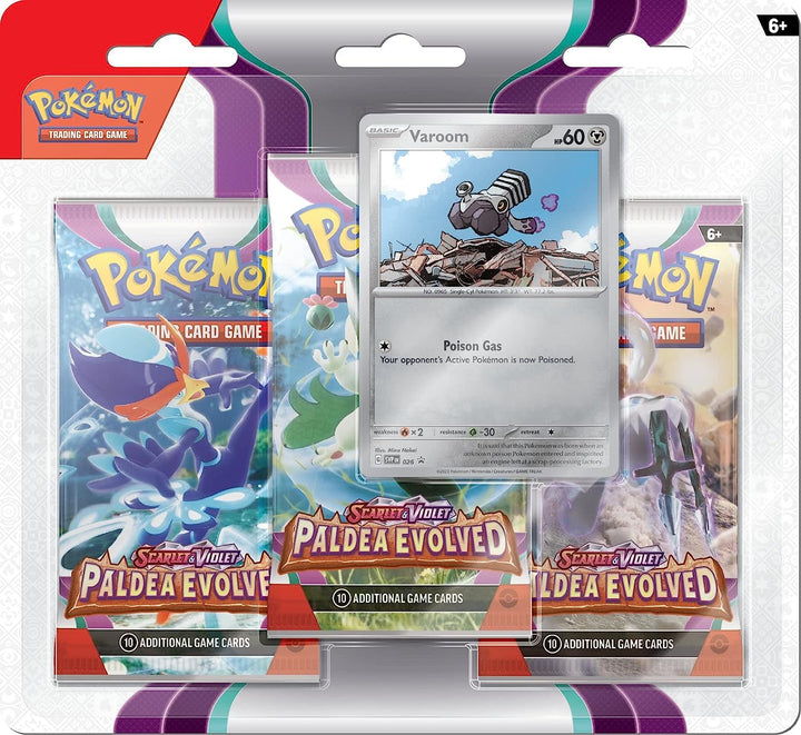 Pokémon – Paldea Evolved – 3 Pack Blister Varoom