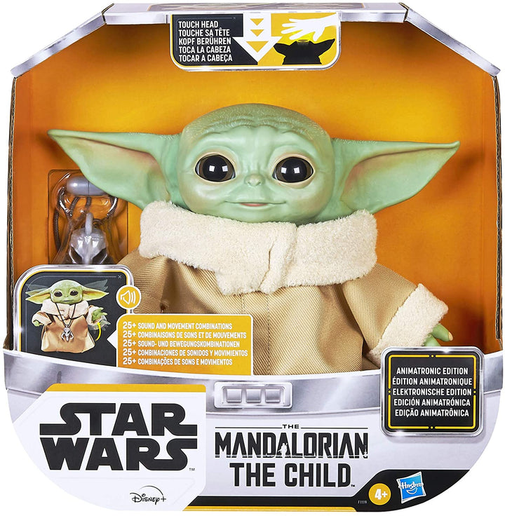 Star Wars The Child Animatronic Edition &quot;AKA Baby Yoda&quot; avec plus de 25 combinaisons de sons et de mouvements, le jouet mandalorien pour enfants
