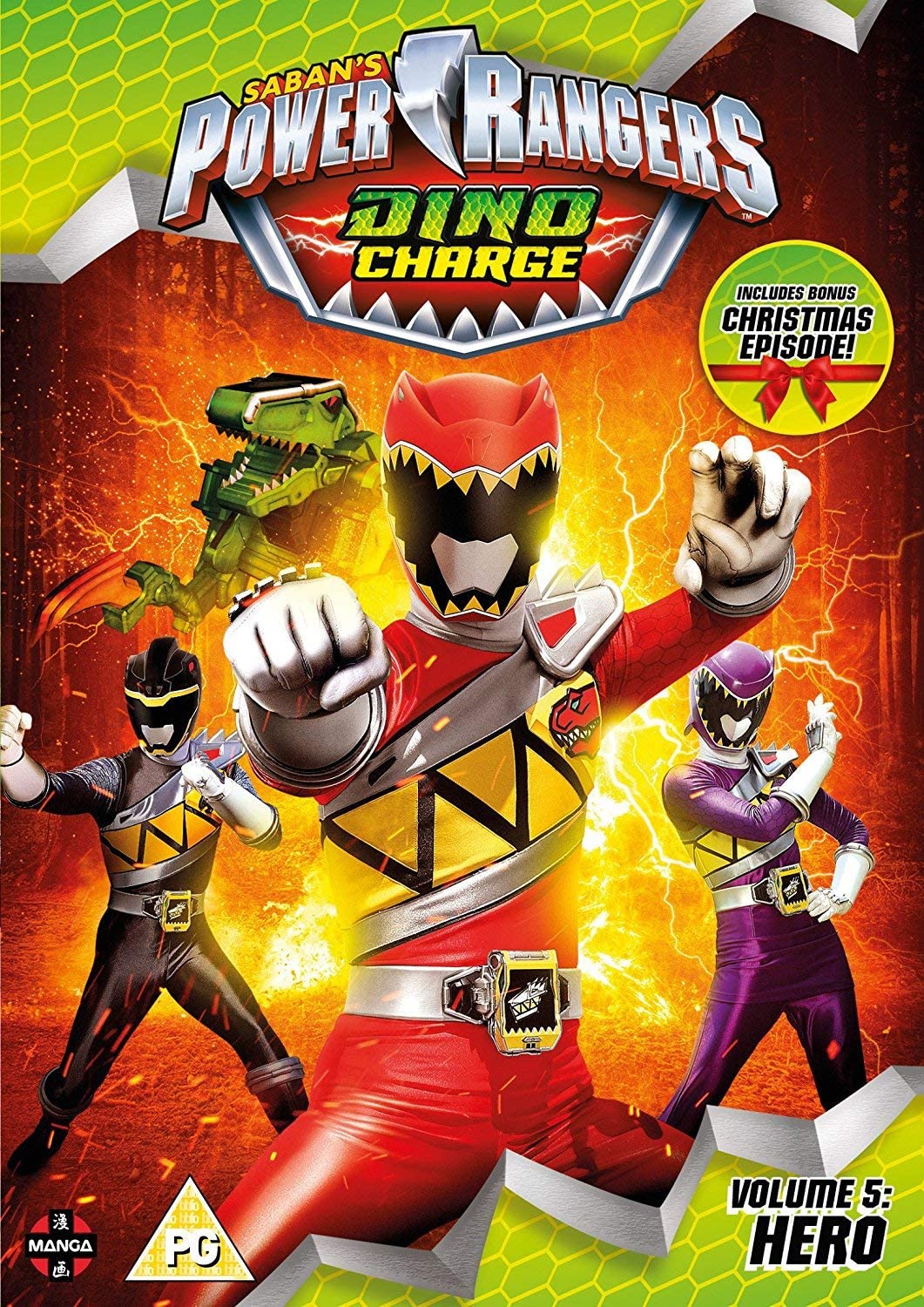 Power Rangers Dino Charge: Hero (Volume 5) Episodes 18-22 (Incl. Christmas Special) [DVD]