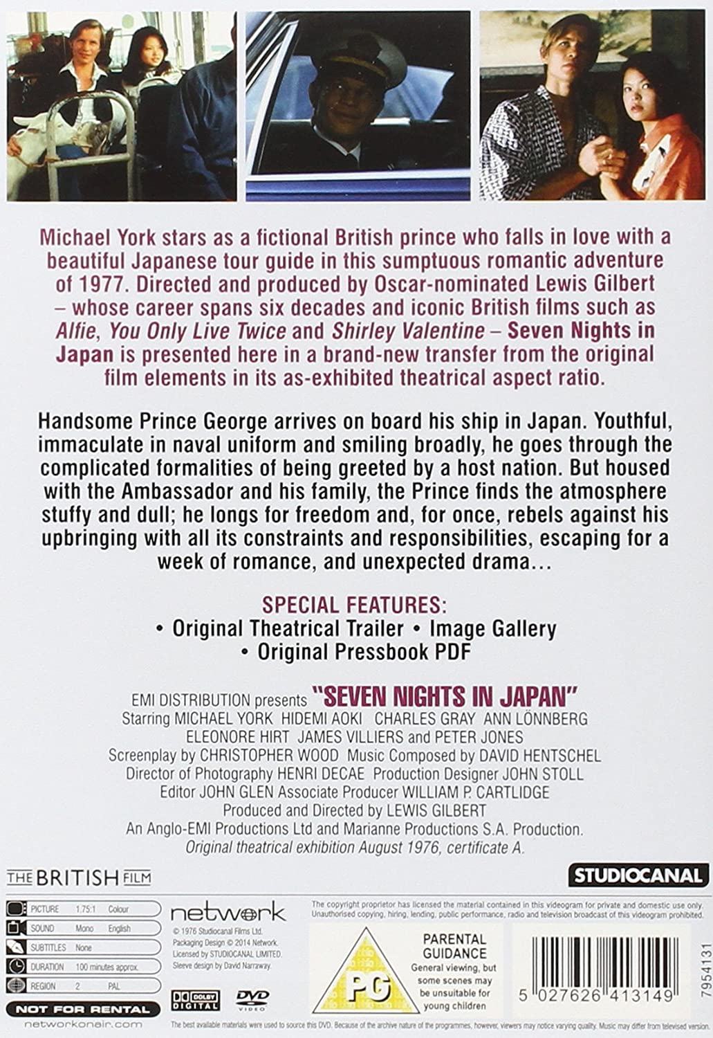 Seven Nights In Japan - Drama/Action  [DVD]