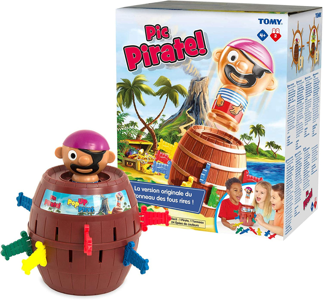 Tomy Pop Up Pirate Classic Jeu de société d'action pour enfants Famille et enfants d'âge préscolaire