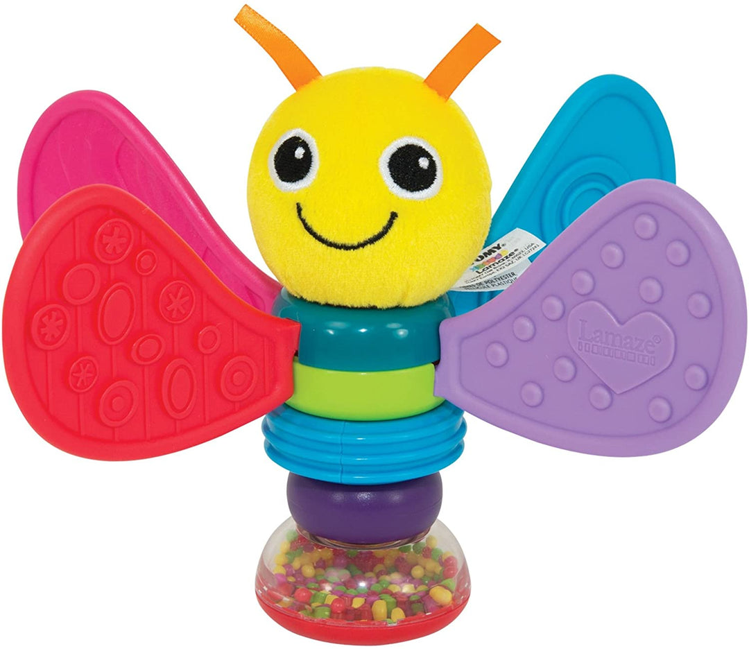 Lamaze Freddie the Firefly Baby Rattle for Newborn Babies, Rattle Toy for Sensory Play, Ideal Baby Shower Gift for New Parents, Suitable for Babies Boys & Girls from 0 Months+