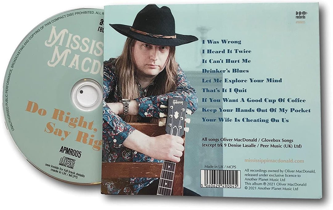 Mississippi Macdonald - Do Right, Say Right [Audio CD]