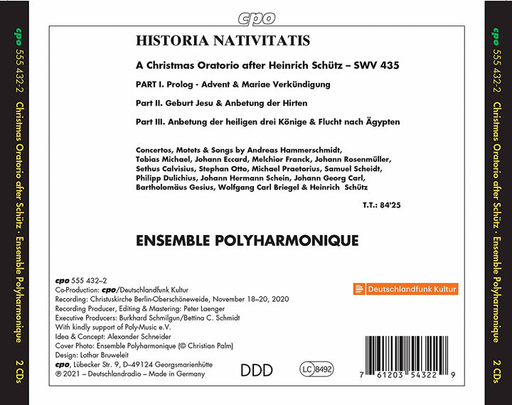 Historia Nativitas [Ensemble Polyharmonique] [Cpo: 555432-2] [Audio CD]