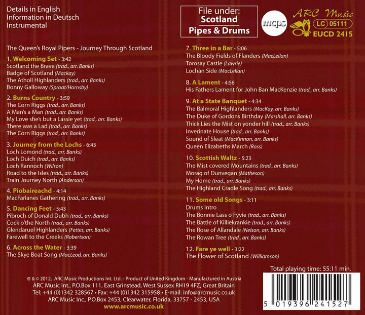 Francisco Fialho Queen's Royal Pipers - Best Of Scottish Pipes & Drums [Audio CD]