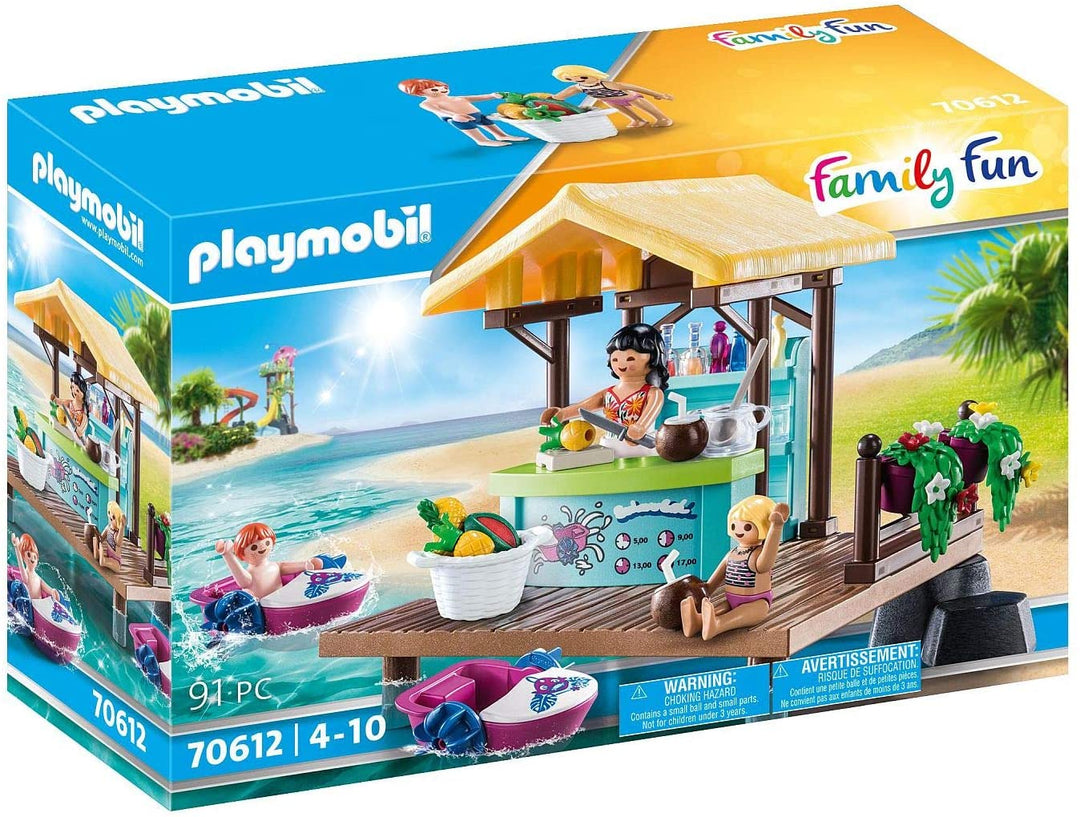 PLAYMOBIL Family Fun 70612 Paddle Boat Rental, With 2 floatable boats, For ages
