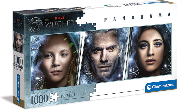 Clementoni Collection 39593, The Witcher Panorama Puzzle for Children and Adults - 1000 pieces, Ages 10 Years Plus