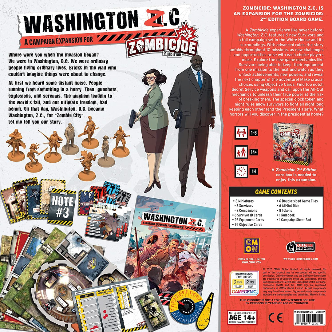 Guillotine Games | Zombicide 2nd Edition: Washington Z.C. Expansion | Board Game