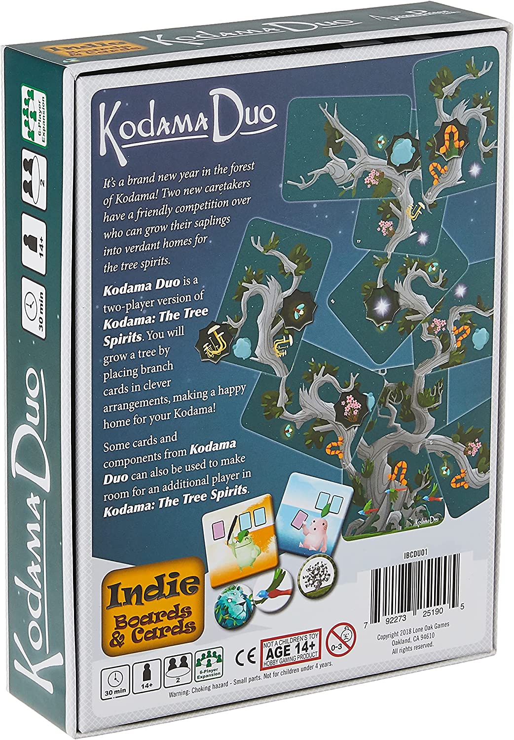 Indie Boards and Cards | Kodama Duo | Card Game | Ages 14+ | 2 Players | 30 Minu