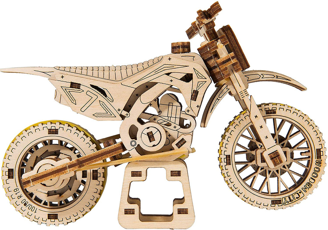 WoodenCity WR343 Wooden, Model, Motocycle, Wood