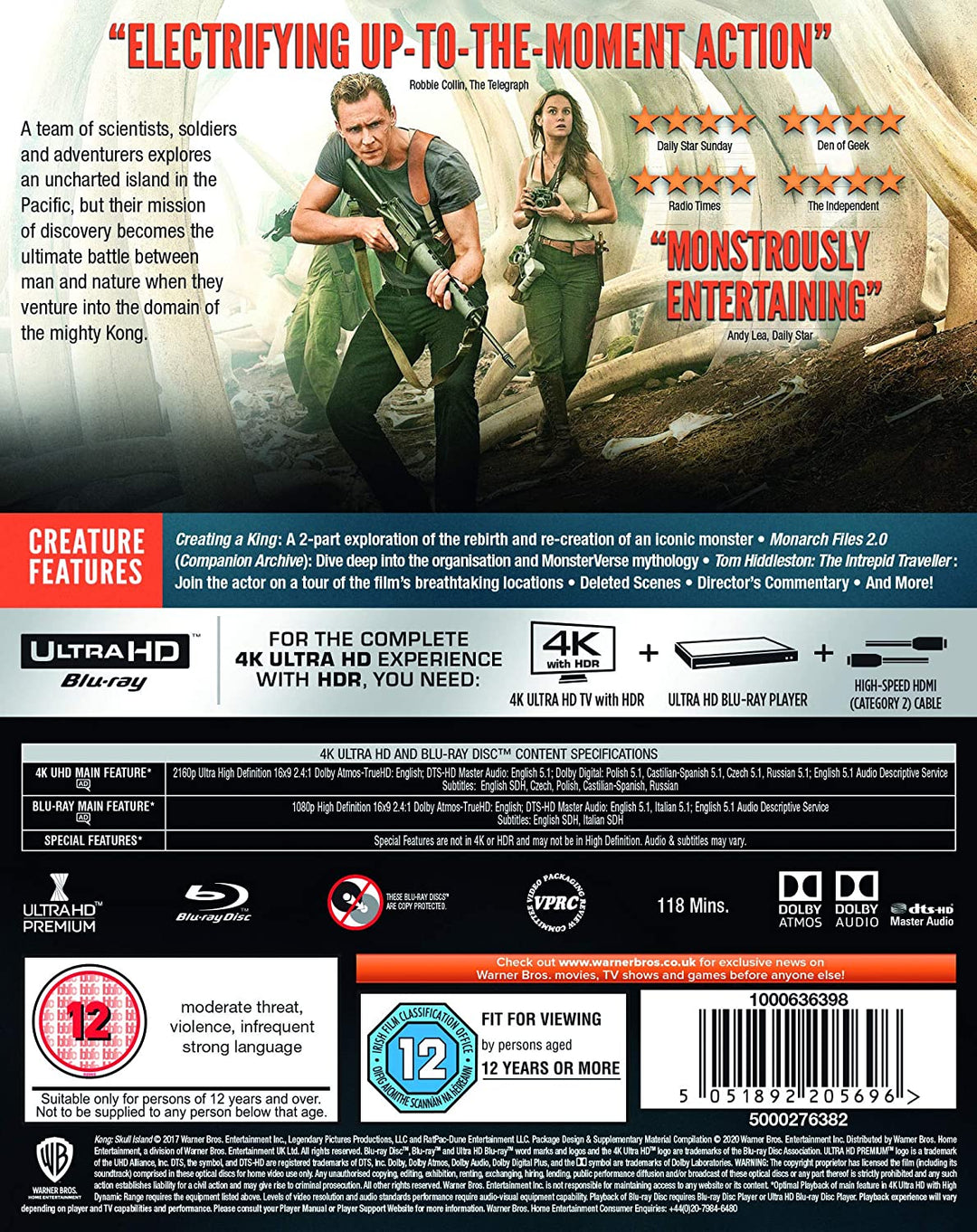 Kong: Skull Island - Adventure/Action [Blu-ray]