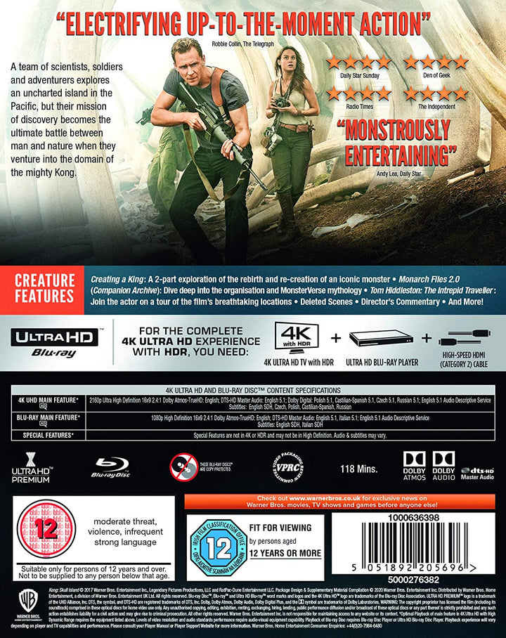 Kong: Skull Island - Adventure/Action [Blu-ray]