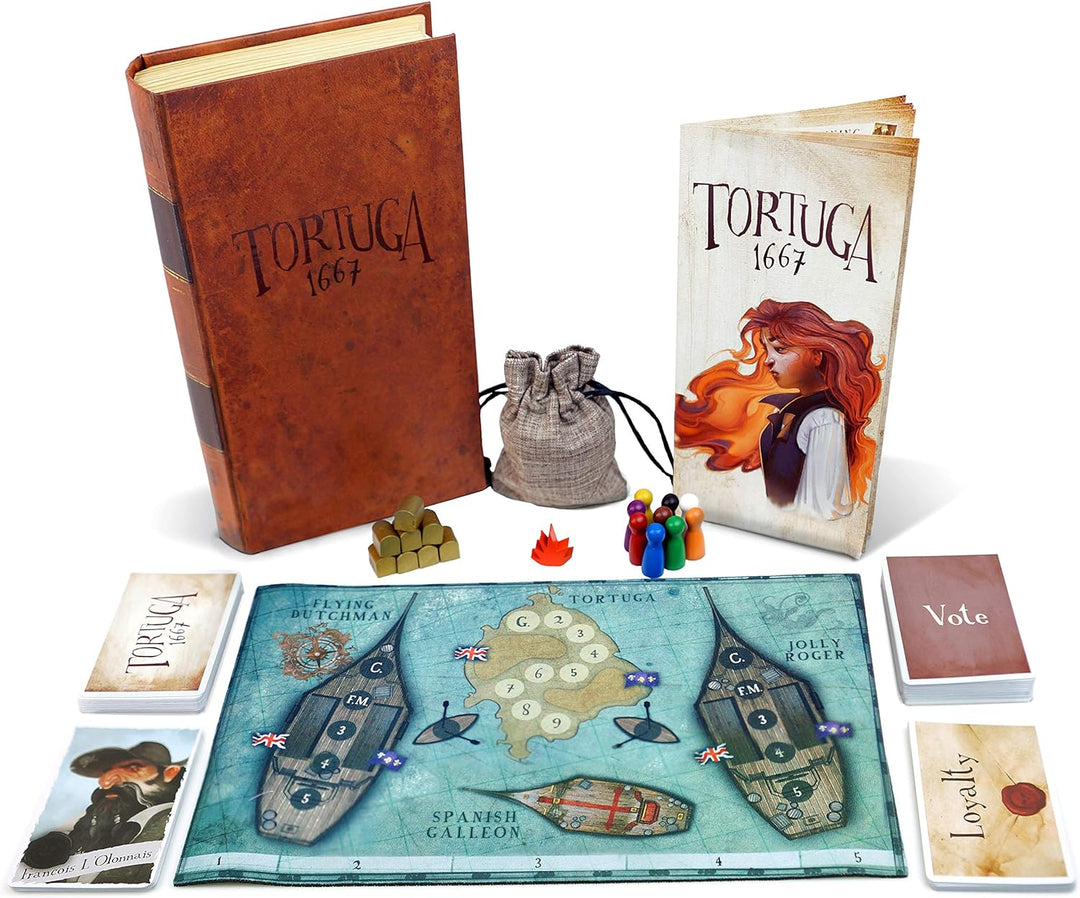 Facade Games | Tortuga 1667 | Board Game | Ages 12+ | 2 to 9 Players | 20 to 40 Minutes Playing Time