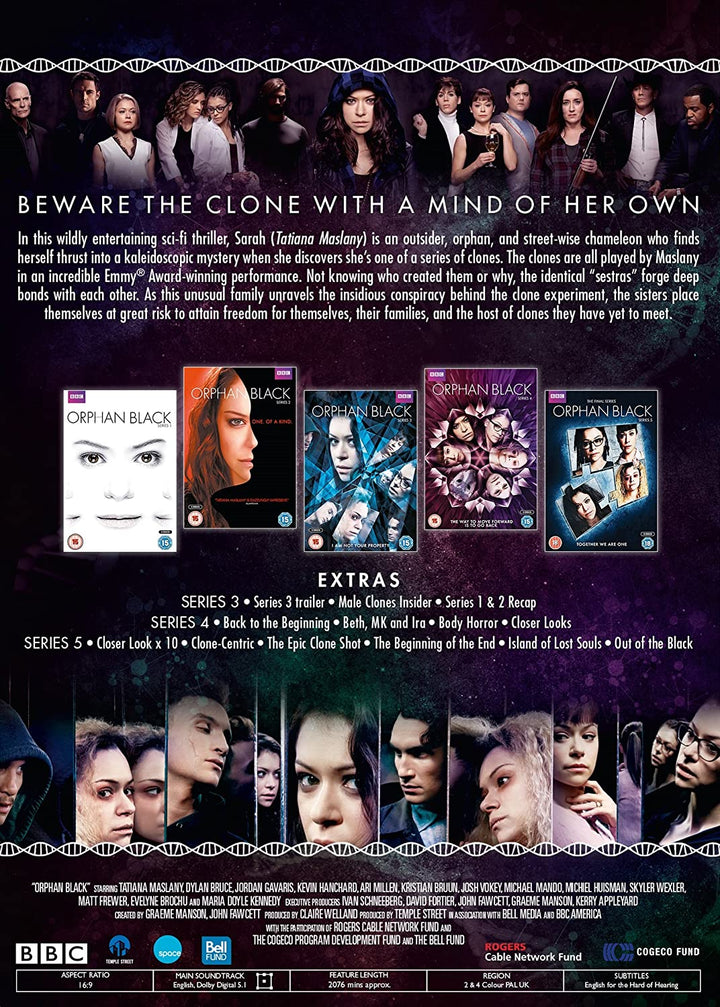 Orphan Black - The Complete Collection [2018] - Drama [DVD]