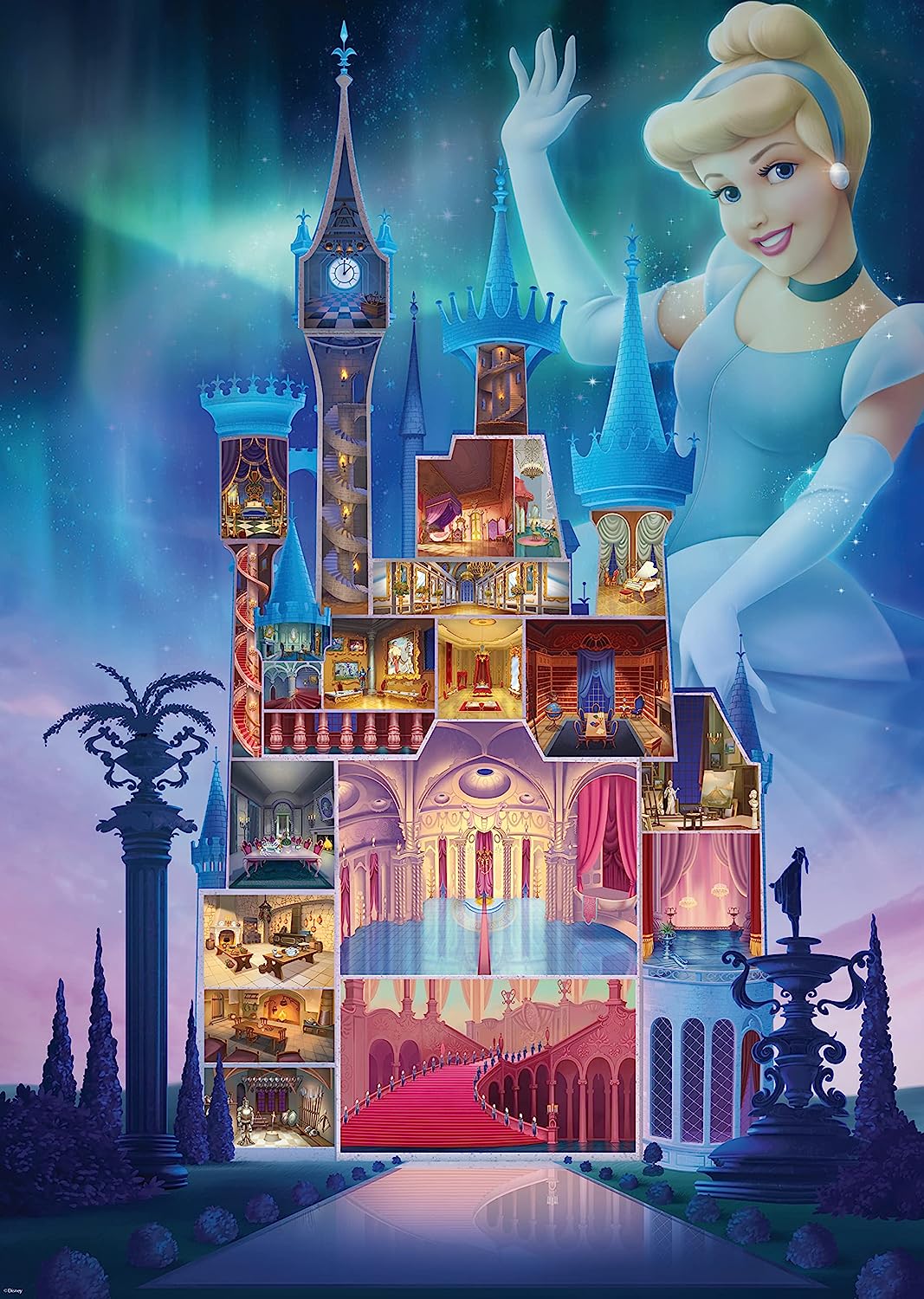 Ravensburger 17331 Disney Castles Cinderella 1000 Piece Jigsaw Puzzles for Adult and Children