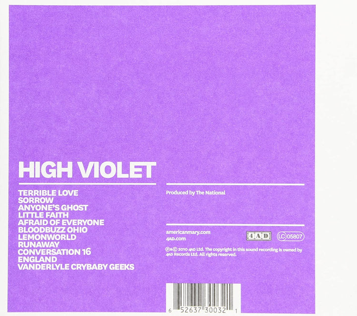 High Violet - The National [Audio CD]