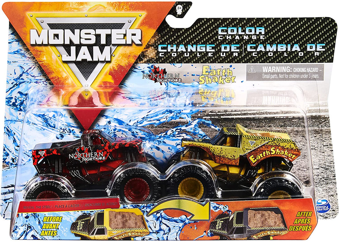 Monster Jam Official Colour-Changing Die-Cast Monster Trucks, 1:64 Scale (Styles Vary)