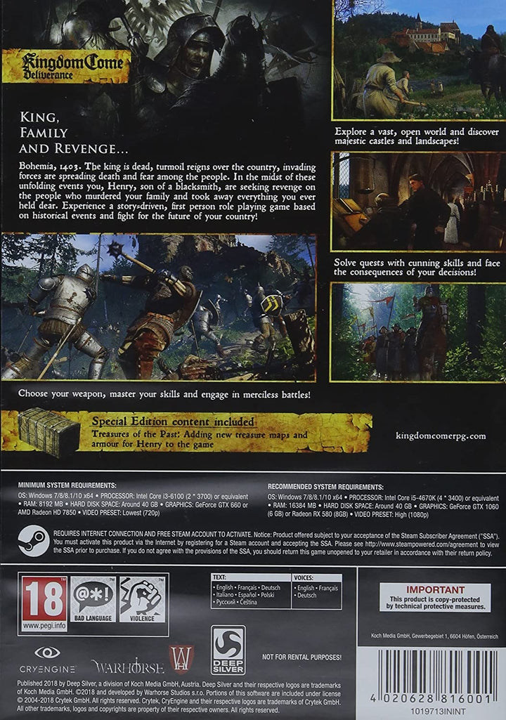 Kingdom Come: Deliverance - Special Edition (PC DVD)