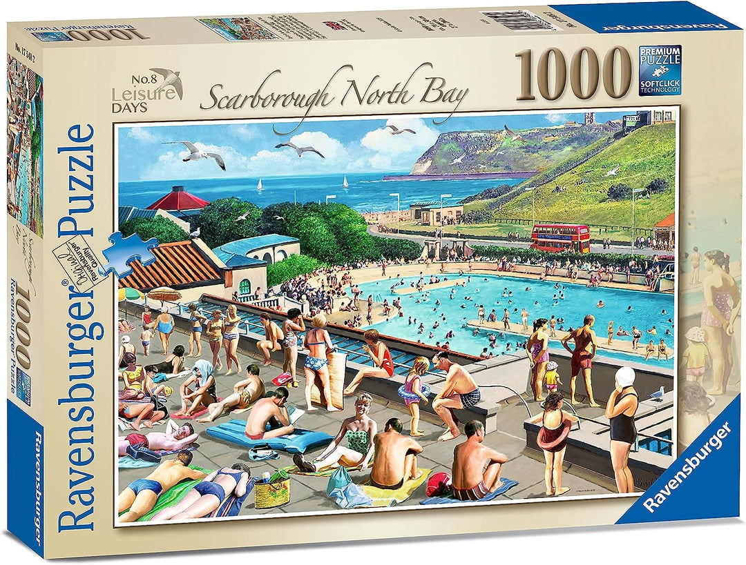 Ravensburger 17548 Leisure Days No.8-Scarborough North Bay & Pool 1000 Piece Jigsaw Puzzle