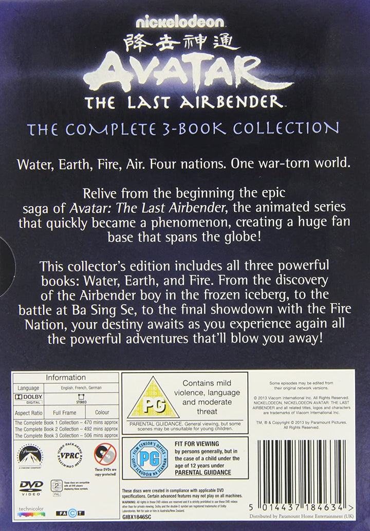 Avatar: The Last Airbender, The Complete 3-Book Collection - [DVD]