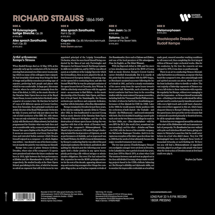 R. Strauss: Also sprach Zarathustra, Till Eulenspiegel, Don Juan, Salome, Metamorphosen [Vinyl]