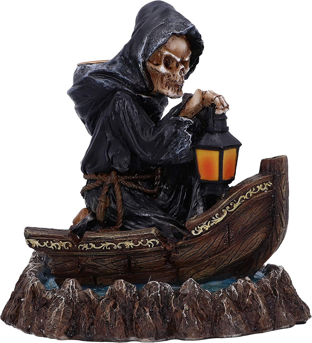 Nemesis Now Scent of The Styx Grim Reaper Backflow Incense Burner 16.6cm, Black