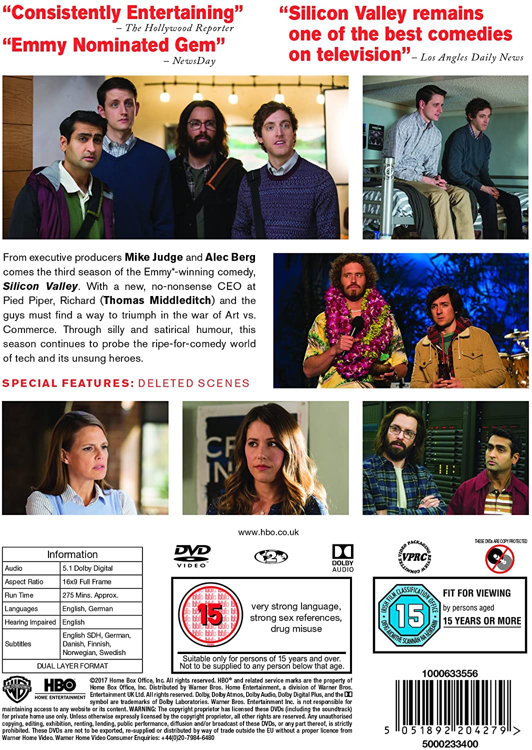 Silicon Valley: Season 3 [2016] [DVD]