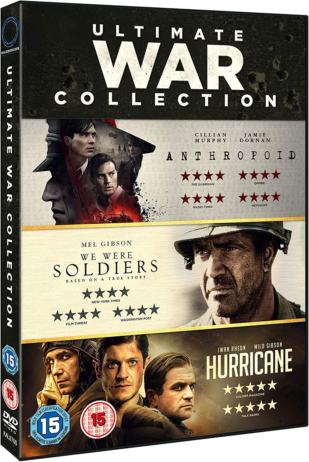 WAR TRIPLE (We Were Soldiers / Hurricane / Anthropoid) - War/Action [DVD]