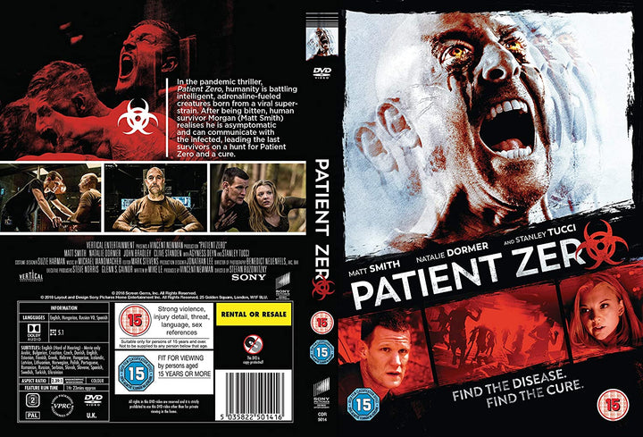 Patient Zero - Horror/Drama [DVD]