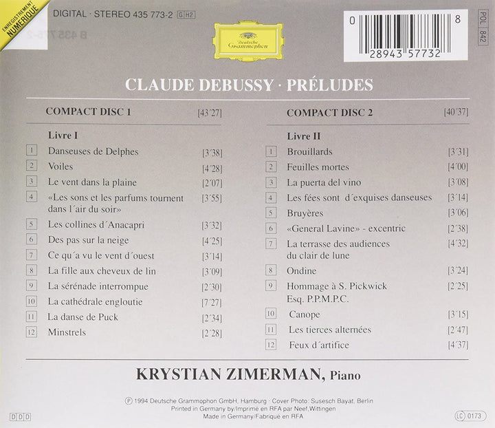 Debussy: Preludes - Claude Debussy [Audio CD]