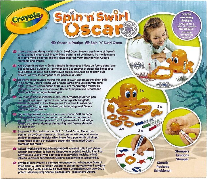 CRAYOLA Spin 'n' Swirl Oscar the Octopus | Place Multiple Pens in Oscars Arms