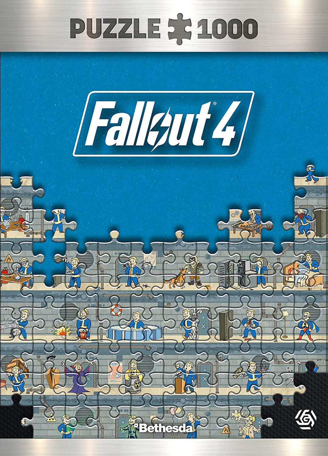 Good Loot Fallout 4 Perk Poster - 1000 Pieces Jigsaw Puzzle 68cm x 48cm | includes Poster and Bag | Game Artwork for Adults and Teenagers