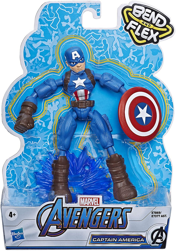 Bend and Flex E7869 Marvel Avengers Captain America Action Figure Jouet