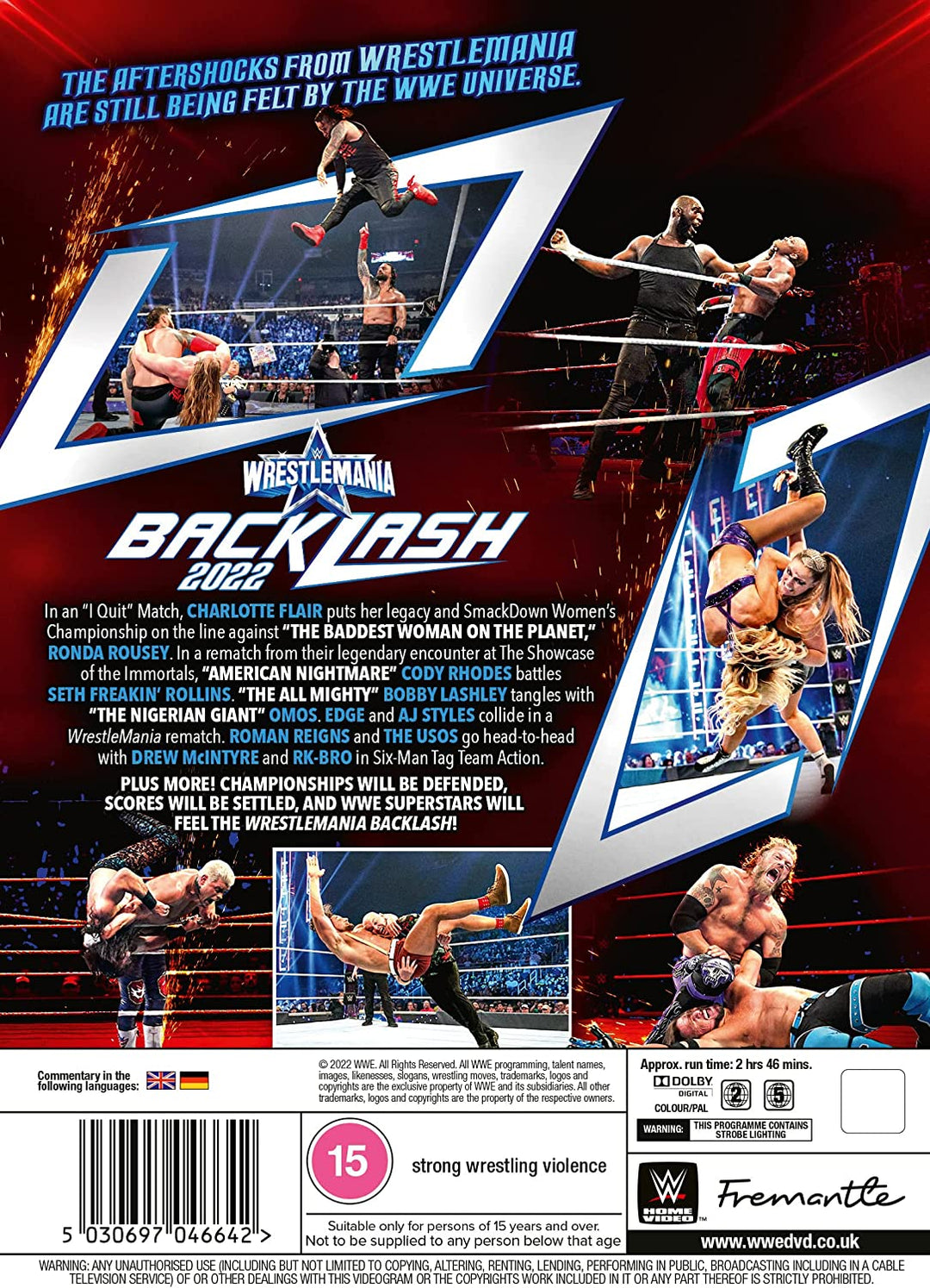 WWE: WrestleMania Backlash 2022 [DVD]
